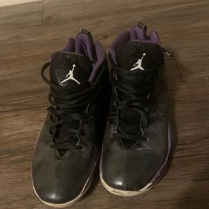 2012 Jordan Jumpman flywire black/purple shoes